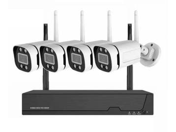 Veiling - Draadloos Wi-Fi IP-beveiligingssysteem met 4 camer, Audio, Tv en Foto, Videobewaking, Nieuw