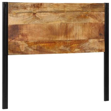 vidaXL Hoofdeinde 120 cm massief hout mango en ijzer, Verzenden, Nieuw