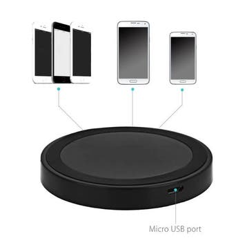 Qi Q5 Universele Draadloze Oplader 5V - 1A Wireless Charging, Verzenden