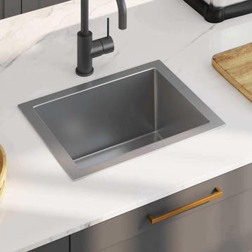 vidaXL Gootsteen handgemaakt roestvrij staal, Huis en Inrichting, Keuken | Keukenelementen, Verzenden, Nieuw