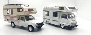 Hachette / IXO - Speelgoedauto 1:43 2 vintage camping cars -