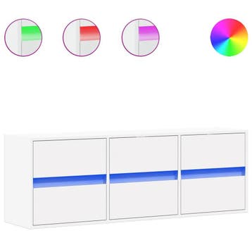 LED wandkast 130cm | Retour deal | Sla je slag (tv-meubel), 100 tot 150 cm, Verzenden, Zo goed als nieuw, Minder dan 100 cm