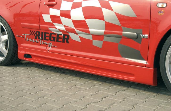 Rieger side skirt | Bora (1J)    Golf 4: 10.97-03 - 3-drs.,, Auto-onderdelen, Carrosserie, Nieuw, Volkswagen, Verzenden