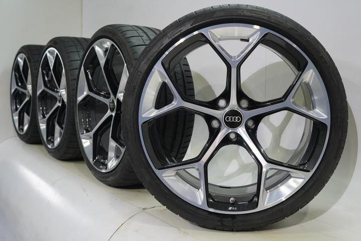 Audi RS4 RS5 B9 20 inch velgen Pirelli Zomerbanden Origineel, Autos : Pièces & Accessoires, Pneus & Jantes, Enlèvement ou Envoi