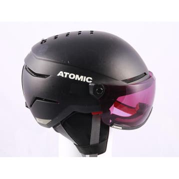 51 52 53 54 55 skihelm/snowboardhelm ATOMIC SAVOR VISOR ALL, Sport en Fitness, Verzenden, Gebruikt, Atomic