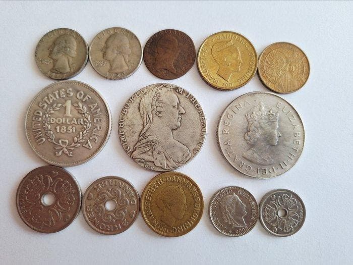 Wereld. Collection of coins incl. restrikes/replicas (Zonder, Postzegels en Munten, Munten | Europa | Niet-Euromunten