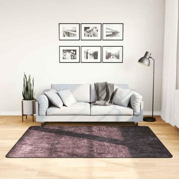 vidaXL Vloerkleed wasbaar 120x180 cm antracietkleurig, Verzenden