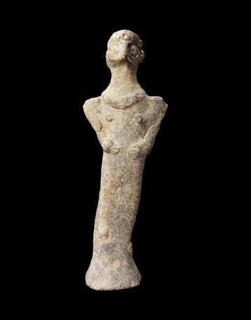 Mesopotamisch Terracotta - Vruchtbaarheidsbeeldje -