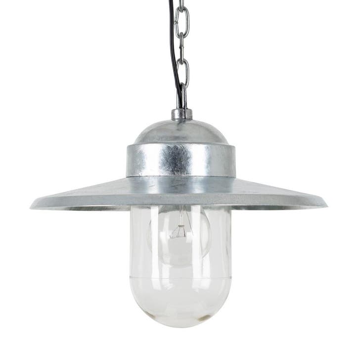 Alle hanglampen Kettinglamp Dolce verzinkt staal, Huis en Inrichting, Lampen | Hanglampen, Nieuw, Metaal, Overige materialen, Verzenden