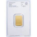5 gram - Goud .999 - 5g Gold Bar Heraeus - Verzegeld, Postzegels en Munten