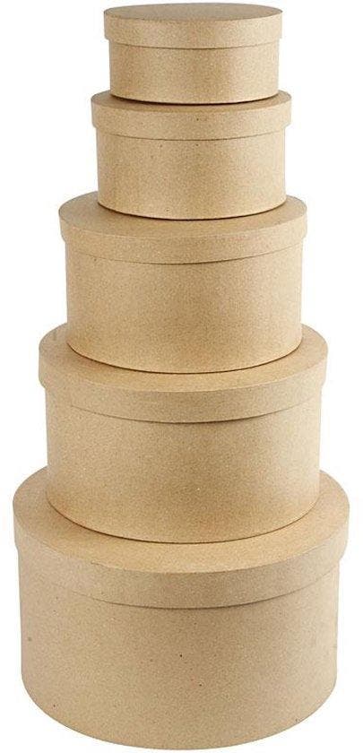 CC Ronde hoedendozen h: 8-19 cm d: 16.5-35,5 cm 5 maten, Enfants & Bébés, Jouets | Autre, Envoi