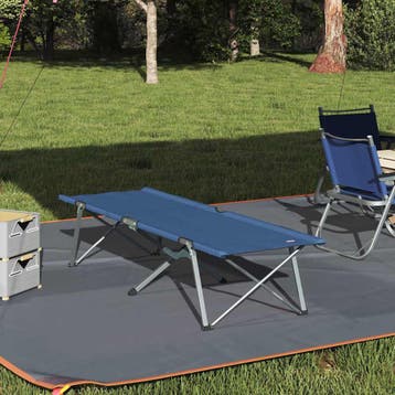 vidaXL Opvouwbaar Campingbed Blauw 194 x 62,5 x 42,5 cm, Verzenden, Nieuw