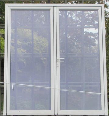 aluminium dubbel deur , buitendeur , deur 191 x 217 wit, Ophalen of Verzenden, Buitendeur