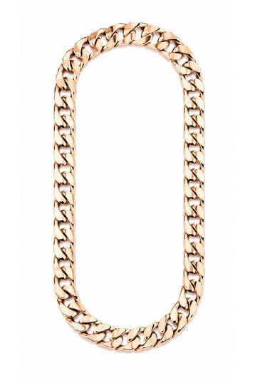 KIMU® Dikke Lange Gouden Ketting Licht Goud Kunststof Schake, Ophalen of Verzenden, Nieuw