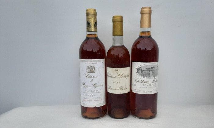 1990 Chateau de Rayne Vigneau;1994 Chateau Climens;2000, Verzamelen, Wijnen