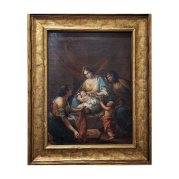 Italian school (XVIII) - Natividad de María, Antiek en Kunst