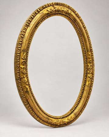 Lijst - Goud, Hout, stuc - Napolitaanse lijst XIX