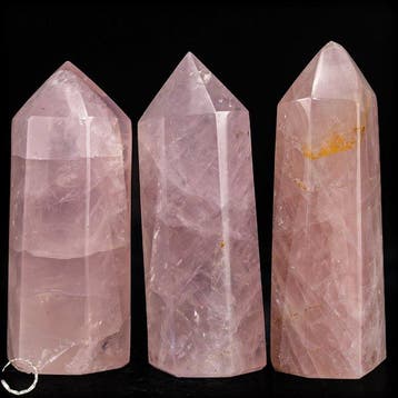 Rozenkwarts-obelisken – elegante kristalpunten van, Verzamelen