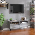 vidaXL Tv-meubel 100x34,5x44,5 cm bewerkt hout grijs sonoma, Huis en Inrichting, Kasten |Televisiemeubels, Verzenden, Nieuw