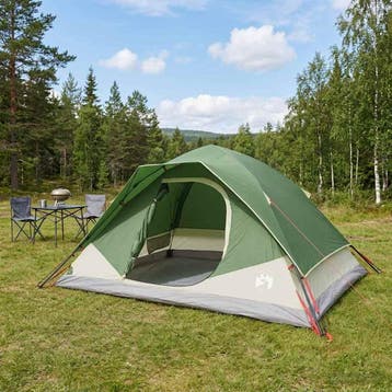 vidaXL Directe Tent Groen 305 x 215 x 140 cm Polyester en, Verzenden
