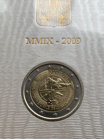 Vaticaan. 2 Euro 2009 Astronomia (Zonder minimumprijs), Postzegels en Munten