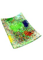 Schotel - Muranoglas - Piatto Verde 20 x 14 cm