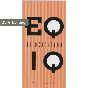 EQ en IQ in Nederland 9789080167568 J.J.L. Derksen, Verzenden, J.J.L. Derksen