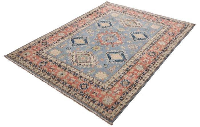 Kazak - Vloerkleed - 191 cm - 151 cm - Handgemaakt -, Huis en Inrichting, Stoffering | Tapijten en Vloerkleden