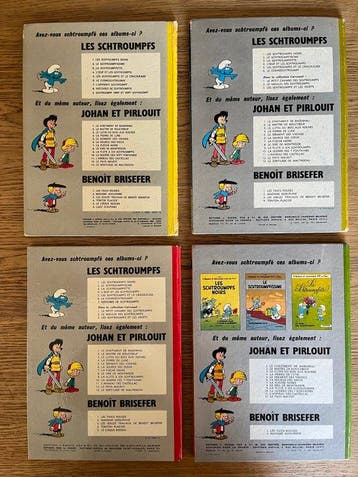 Les Schtroumpfs T4 + T6 + T8 + T9 - 4x C - 4 Album - EO -