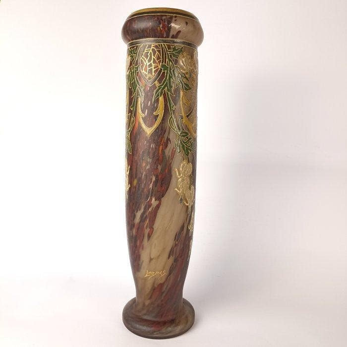 Legras & Cie. - Vaas - Glas - Hoogte: 35 cm, Antiek en Kunst, Antiek | Glaswerk en Kristal