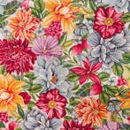BA155 - Tissu Gobelin de Haute Qualité – Jardin Fleuri, Antiquités & Art, Tapis & Textile