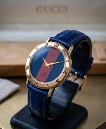Gucci - Iconic Blue & Red Dial | All Original - Zonder