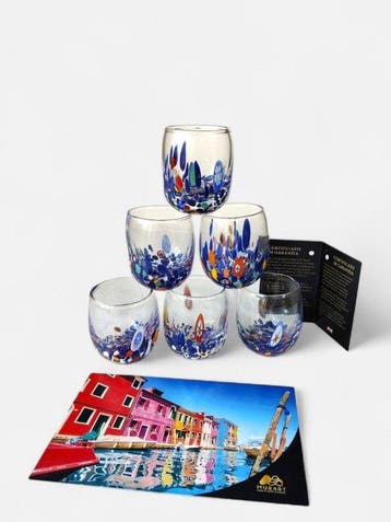 MurArt - MurArt - Drinkset (6) - Glas - Murrine Millefiori