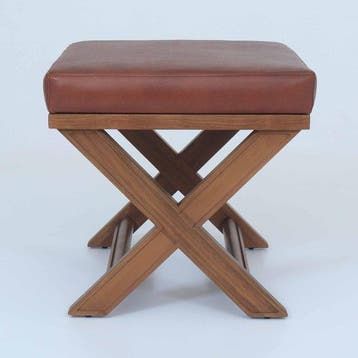 STUDIO ALBANO - Nachtkastje (2) - Teak, Leder, Antiek en Kunst
