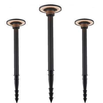 Tuinverlichting Modern Shuttle Tuinlamp LED Spike Zwart Set, Verzenden, Nieuw