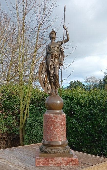 frere du roy - Beeld, xxl SCULPTURE OF ATHENA GIUSTINIANI 29, Antiquités & Art, Curiosités & Brocante