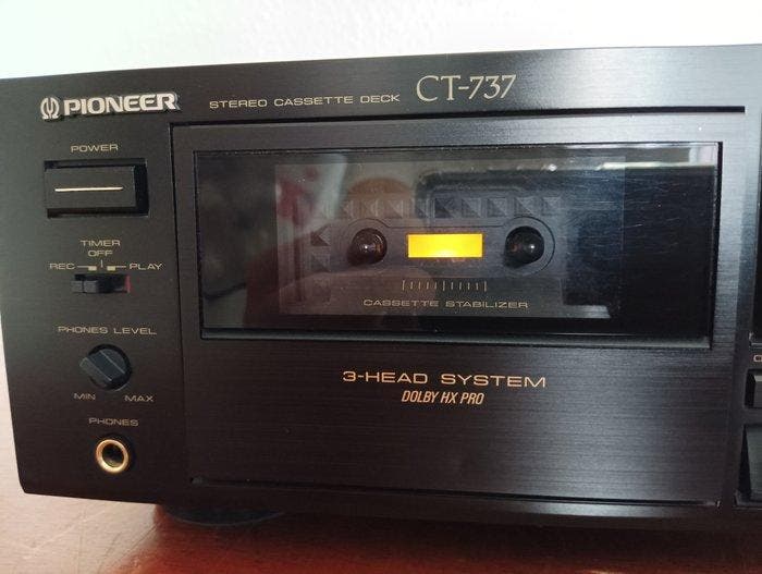Pioneer - CT-737 Cassetterecorder-speler, TV, Hi-fi & Vidéo, Radios