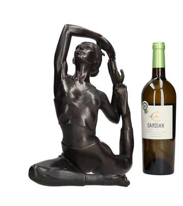 Beeldje - Ballerina art - yoga - Brons, Antiek en Kunst