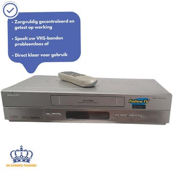 Philips VR750/02 | VHS Videorecorder | VHS Speler | Video, Verzenden, Gebruikt, VHS-speler of -recorder