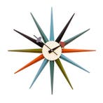 Wandklok Starburst clock veelkleurig, Huis en Inrichting, Verzenden, Nieuw