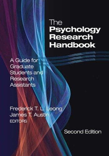 The Psychology Research Handbook 9780761930228, Verzenden, Gelezen, Frederick Leong