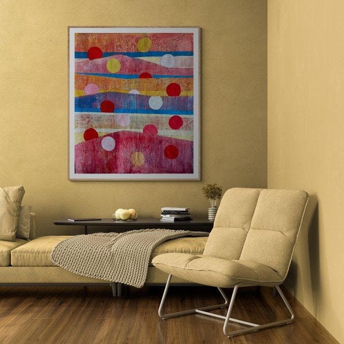 J. DELGALLO - luces al atardecer. XL. ( NO Reserve ), Antiquités & Art, Art | Peinture | Moderne