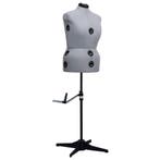 vidaXL Paspop verstelbaar vrouw maat 44-50 L grijs, Verzenden, Nieuw