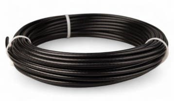 Fitness Staalkabel 4,5mm 20 meter zwart, Verzenden, Nieuw