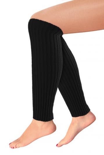 Beenwarmers Zwart Gebreid One size Yoga Sokken Rib Turnen Ba, Ophalen of Verzenden, Nieuw