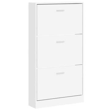 Witte Schoenenkast 108cm hoog | Retour Deal | Snel beslist, Huis en Inrichting, Verzenden, Gebruikt, Modern en trendy