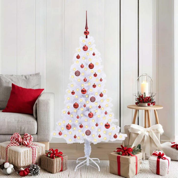 vidaXL Kunstkerstboom met 150 LED Wit 150 cm PVC en Staal, Divers, Noël, Envoi
