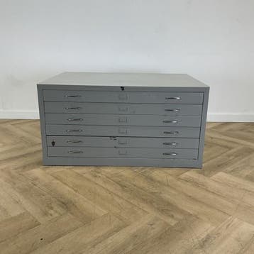 A1 tekenladekast (hxbxd) 58x113x83 cm,  grijs, Huis en Inrichting, Kasten | Overige, Gebruikt