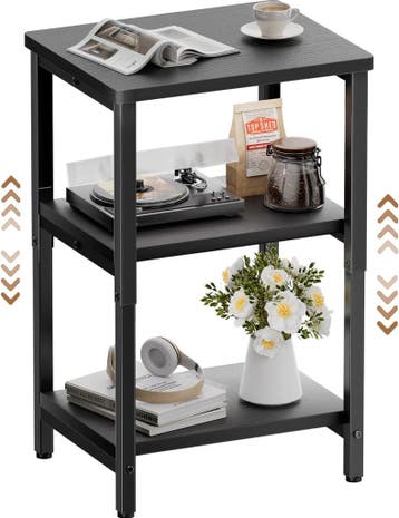 Nachtkastje - Bijzettafel - Opbergkastje - 60x30x37 cm - Zwa, Verzenden, Nieuw
