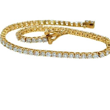 Zonder minimumprijs - Armband - 14 karaat Geel goud -, Handtassen en Accessoires, Nieuw